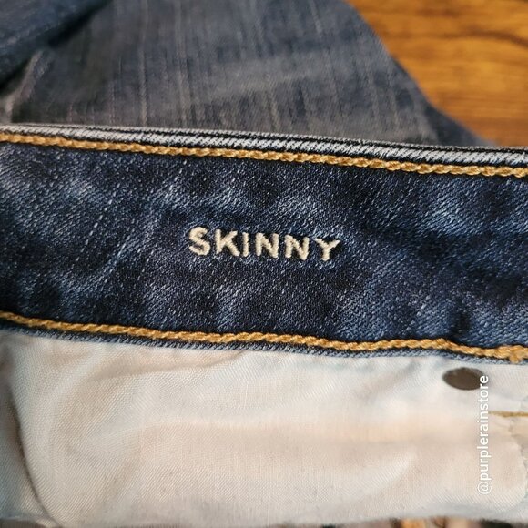 American Eagle Jeans 4 S Skinny Mid Rise Next Level Stretch Medium Dark Wash - Picture 5 of 13